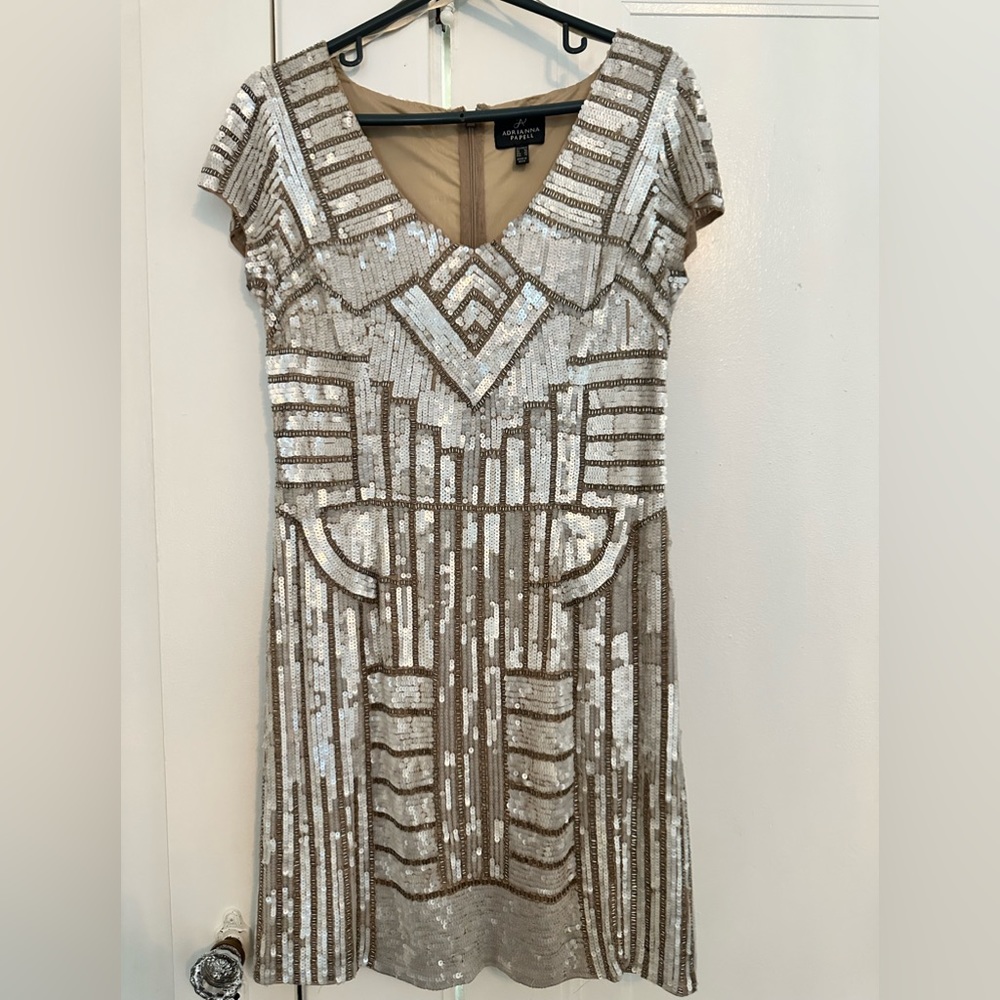 Adrianna Papell Sequin Dress